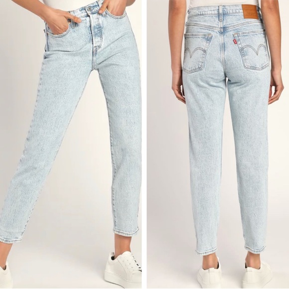 NWT Levi’s High-Rise Wedgie Skinny Light Acid Wash Button Fly Jeans 12/W31 - Picture 3 of 12